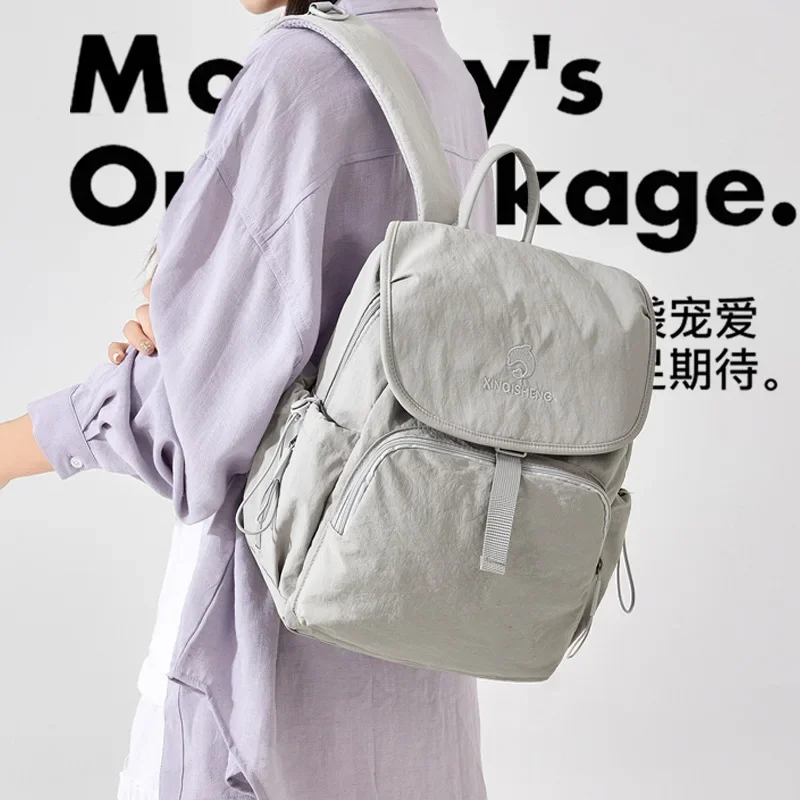 New Diaper Bag Backpack Fashion Trend Baby Bag Large Capacity Multifunctional Going Out Lightweight Baby Products Storage Bags
