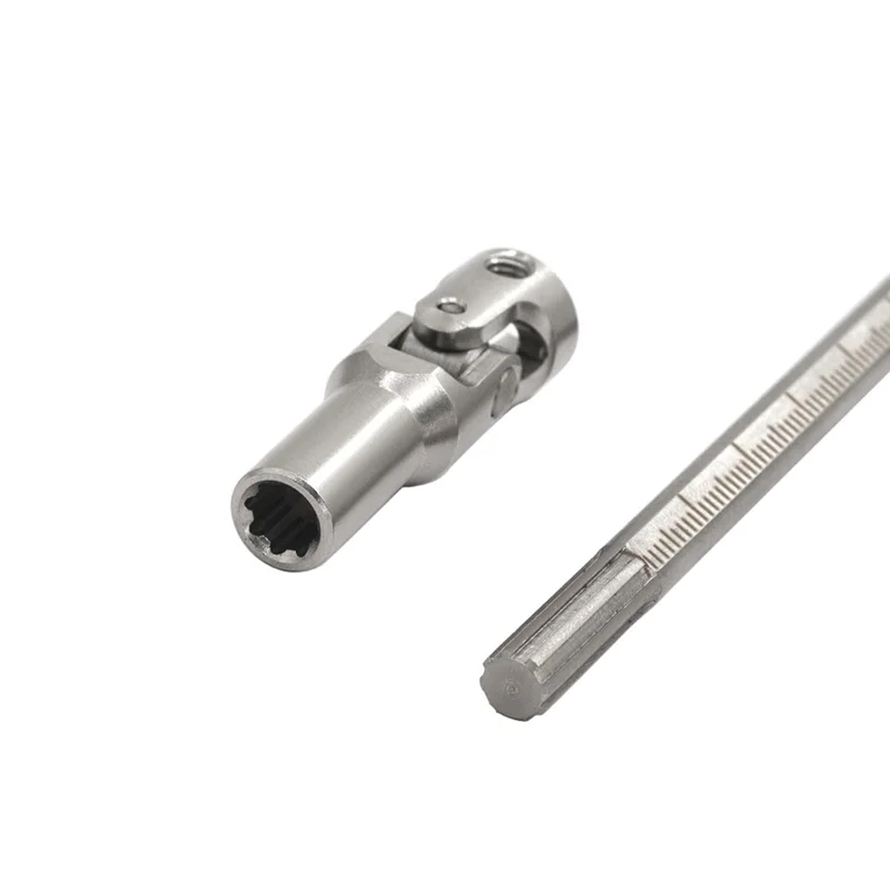 ABJL-Universal Joint Drive Shaft Kit Stainless Steel Suitable For 1/10 LCG RC Crawler Type RC Car Accessories Upgrade