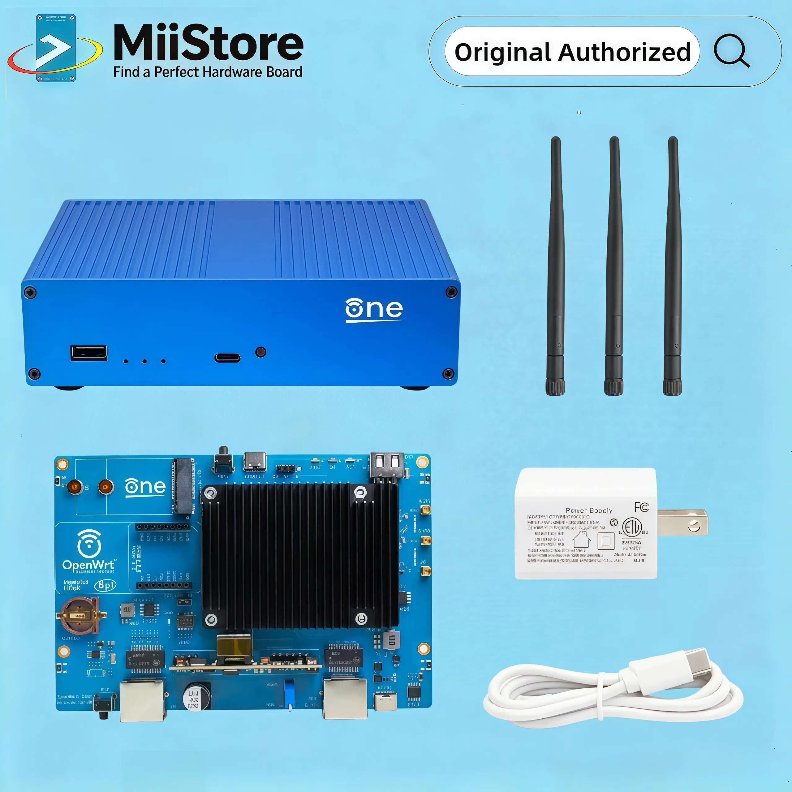Banana Pi OpenWrt One Router Board MT7981B Filogic 820 Dual Band WiFi 6 1GB DDR4 2.5GbE Open Source Router Board