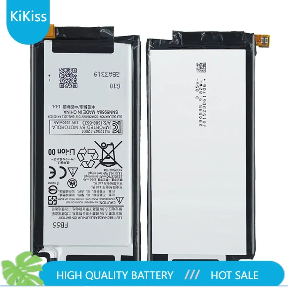 KiKiss Battery FB55 3760mAh For Motorola Droid Turbo 2 For Moto X Force XT1580 XT1581 XT1585 Bateria