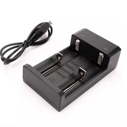 Wurkkos 4.2V USB Charger 2 Slots 18650 26650 16340 36650 Rechargeable Battery Universal Charger CE Charger for Li-ion Battery