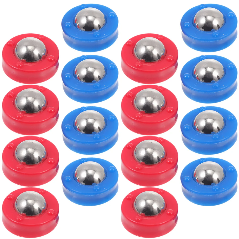 16 Pcs Tabletop Shuffleboard Kids Football Funny Rolling Beads Pucks Accessories Child