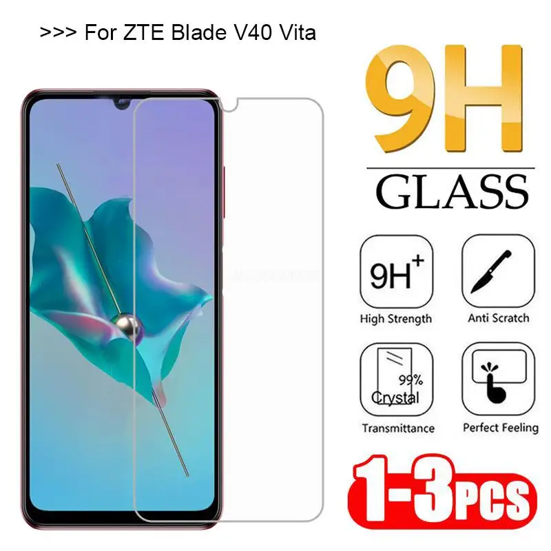 

3-1PCS Tempered Glass Screen Protector For ZTE 9046 Blade V40 Pro A51S Phone Film For Cristal ZTE Blade V40 Vita V40 5G Vidrio