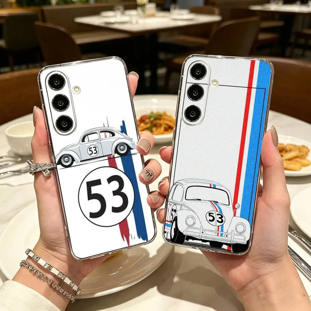K-Herbie number 53 Beetle classic Clear Phone Case for Samsung A71, A70, A52, A51, A40, A30, A20