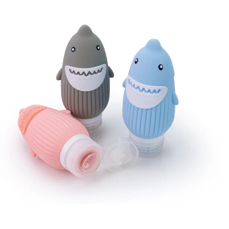 Bottiglia da viaggio per liquidi Contenitori da viaggio cosmetici in silicone a prova di perdite approvati TSA, per shampoo, lozione, articoli da toeletta