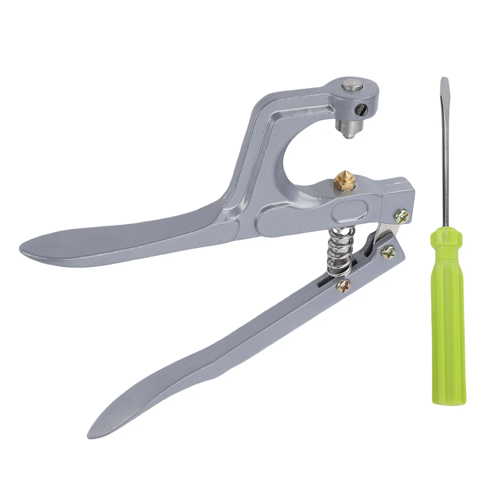 

Badminton Racket Trumpet Plier Portable Metal Grommet Eyelet Plier Clamp Tool with Screwdriver for Installation Grommets