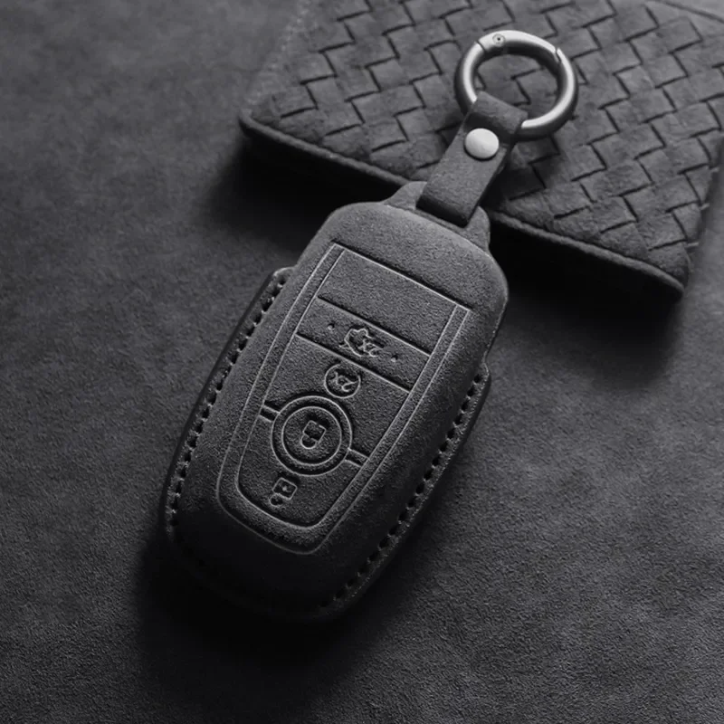 for Ford Mondeo Edge L Explorer EVOS Key Case Holder Key Fob Cover Protective Shell Remote Control Keychain Accessories Set
