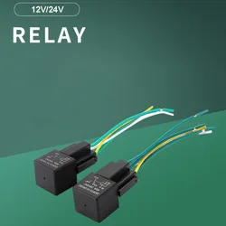 12V 24V Automotive Relay Auto Accessories High Quality 20A 40A Normally Closed Relay 5 Pin 5 Wire Car Fused Relay