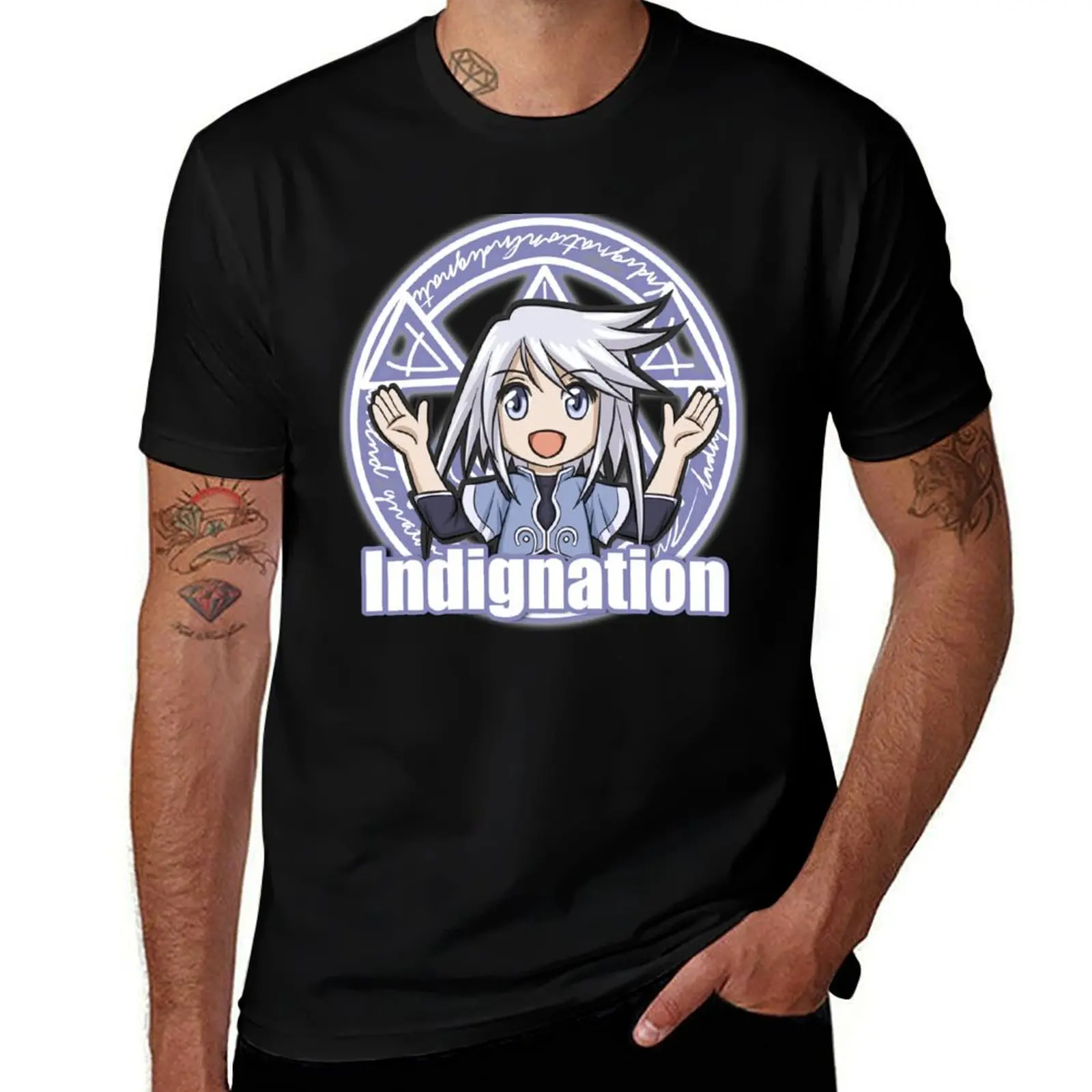Indignation ~ Genis T-Shirt Soft Casual Short Sleeve Cotton Tee