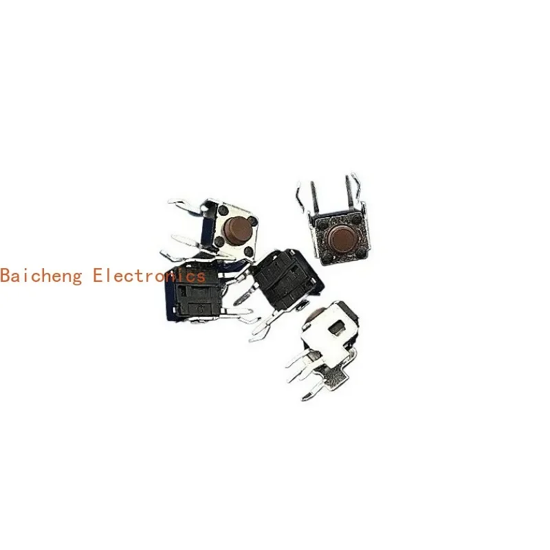 100PCS DTSA-62N-V straight insertion 4/2 pins 6 * 6 * 5 side buttons with bracket button touch switch