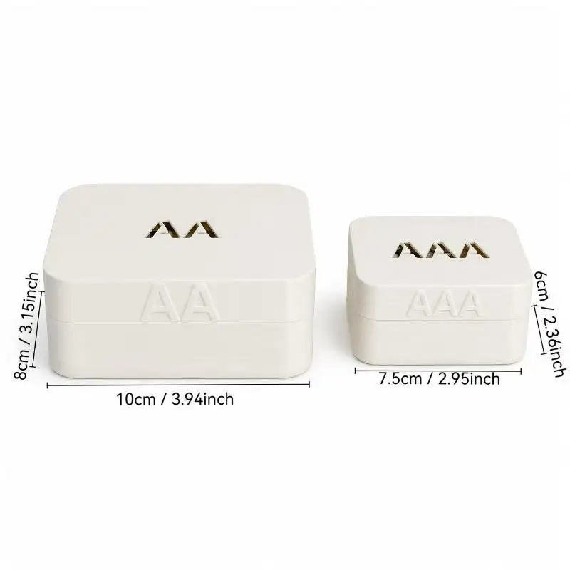 27 Slots 3D Printed Honeycomb Battery Storage Box Fits AA AAA Large Capacity Home Organizer Holiday Gift