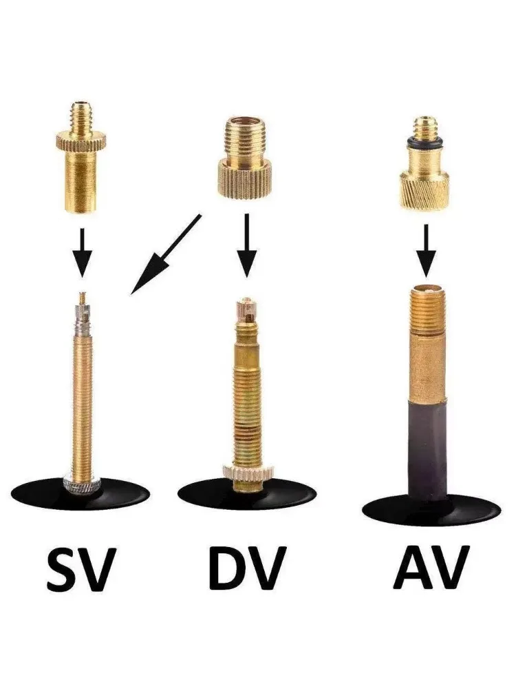 AliExpress 3/10/14pcs Bicycle Valve Adapters - Brass Presta Schrader to Ball/Balloon Pump Needle Inflator Nozzle for Toys Inflatables