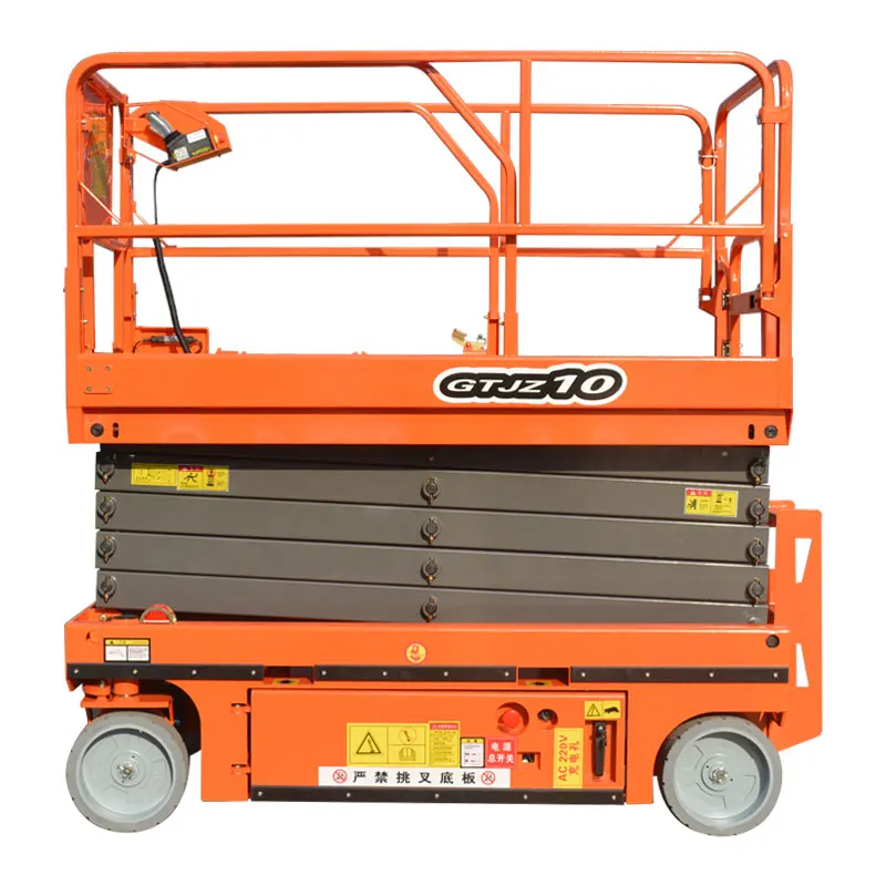 One Man Two Men Mobile Scaffolding Scissors Lift Electric Portable Lifter Small Vertical Elevated Aerial Work Platform Lift