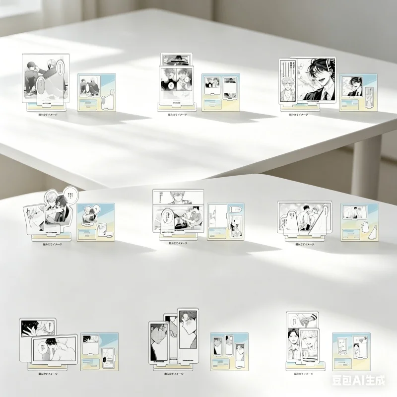 17pc/Ikebukuro BL Sakishita Senmu /Taga Taira/Tokyo Festival Gift Animation Derivatives Acrylic Stand Desk Decor 15cm Keychains