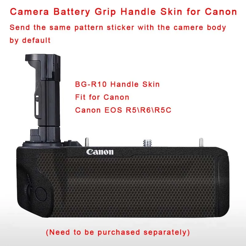 Camera Battery Grip Handle Premium Skin Decal Wrap Film Protector Sticker for Canon EOS BG-R10 BG-E22 WFT-R10C CF-R20EP BG-R20