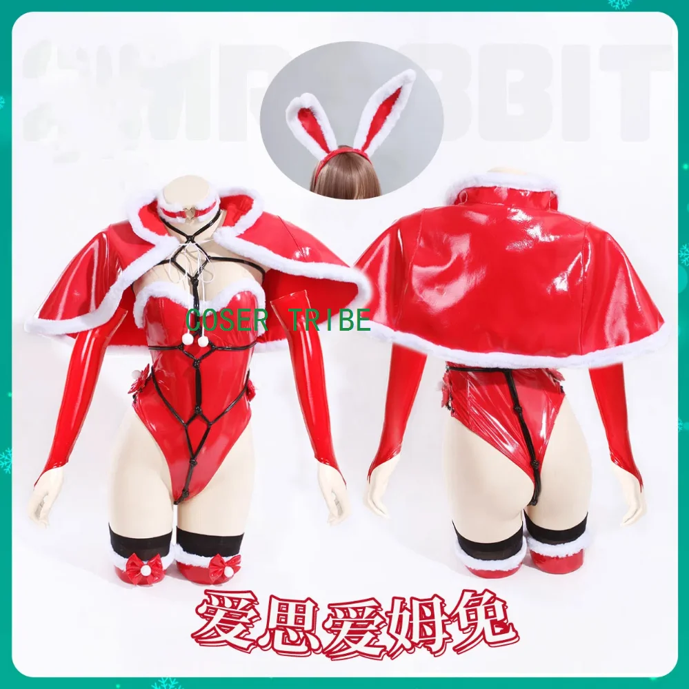 COSER TRIBE Original Bunny Girl Christmas Cosplay Costume Cos Game Anime Party Uniform Hallowen Play Role Clothes Clothing