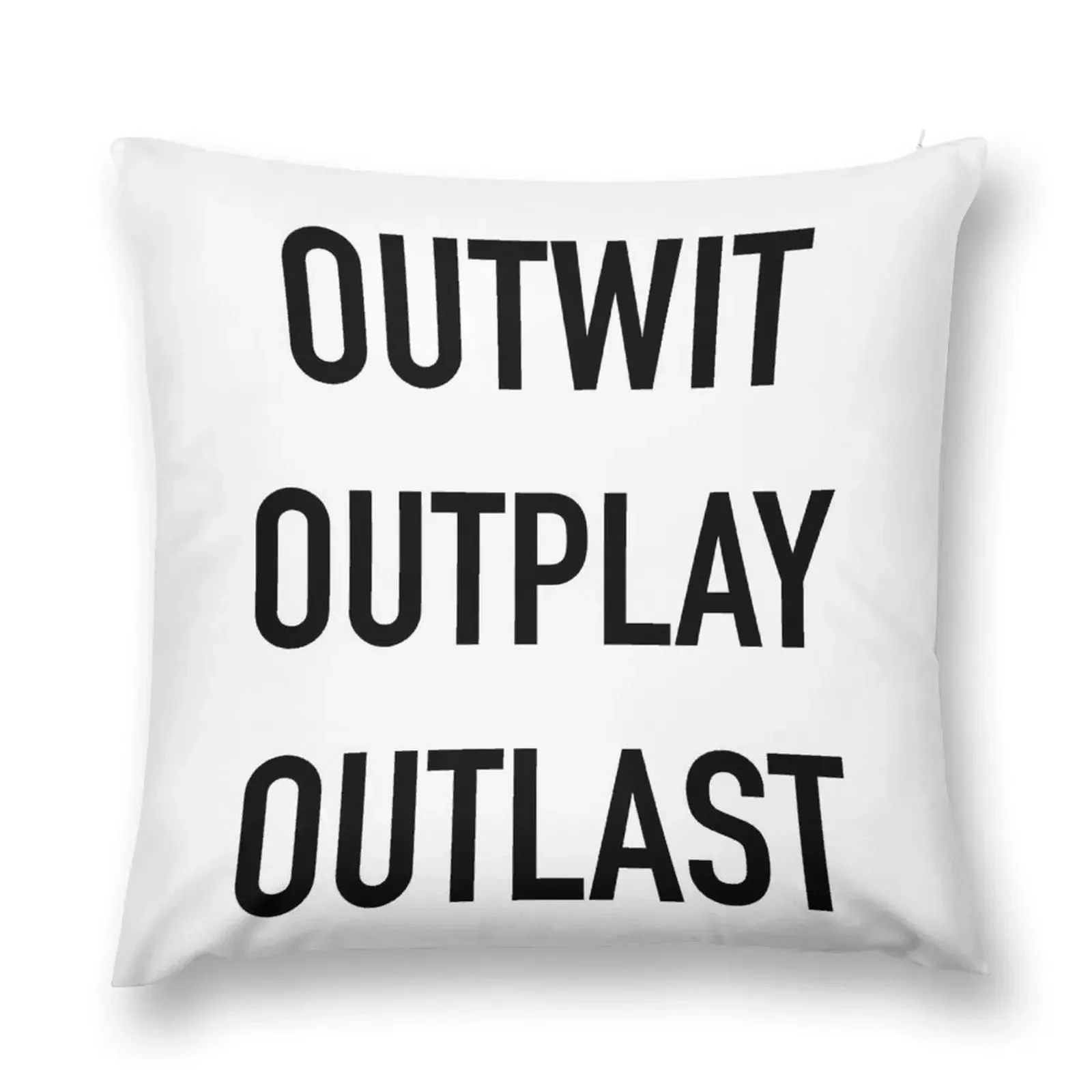 Survivor Outwit Outplay Outlast Throw Pillow Christmas Covers luxury throw pillow covers pillow