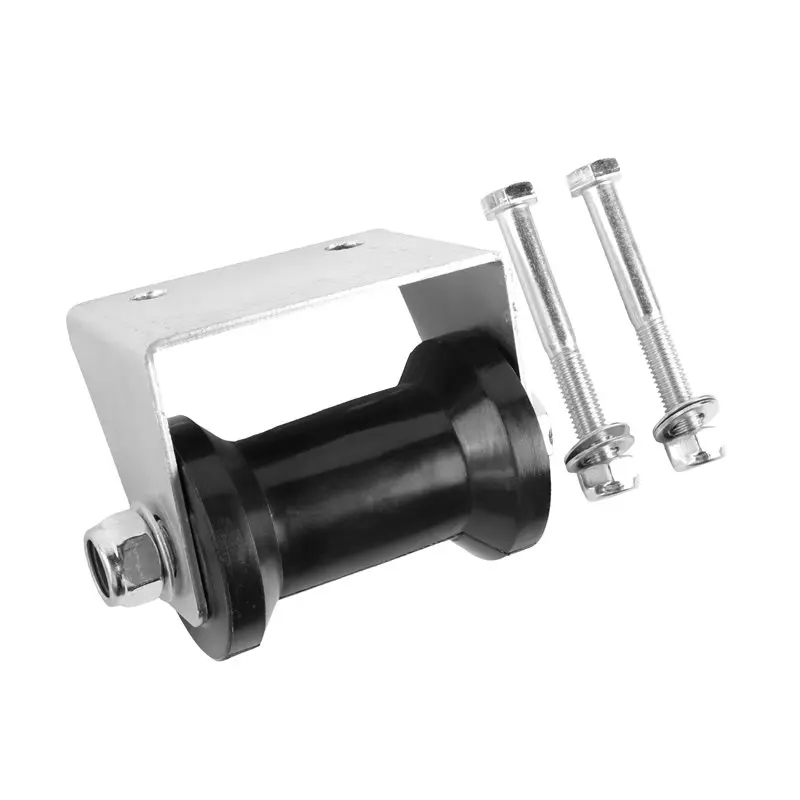 Reliable-Rubber Wheel 4 Inch With Bracket Marine Bottom Accessories For Yacht Speedboat Trailer