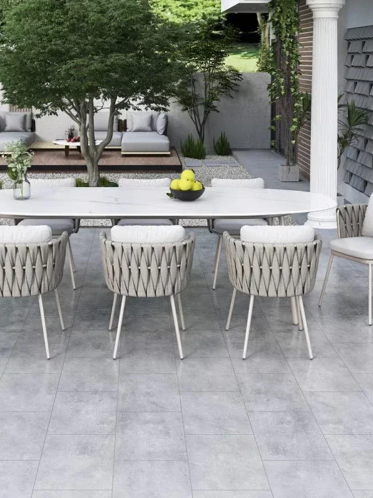 Chair Home Garden Courtyard Outdoor Casual Furniture Outdoor Outdoor Rattan Balcony Table and Chair Combination