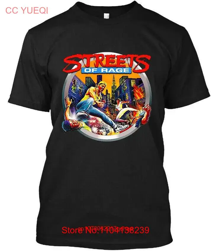 NEW Streets of Rage Beat 'em up Video Game Series Art Vintage Logo T Shirt S 4XL long or short sleeves