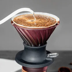 Immersion Dripper Switch Glass Pour Over Coffee Maker V Shape Drip Coffee Dripper and Filters V02 Coffee Set