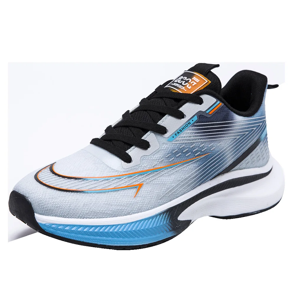 Primavera autunno suola spessa da uomo Outdoor Morning Running Shoes 2024 New Ice Silk Mesh traspirante Youth Student scarpe sportive Casual