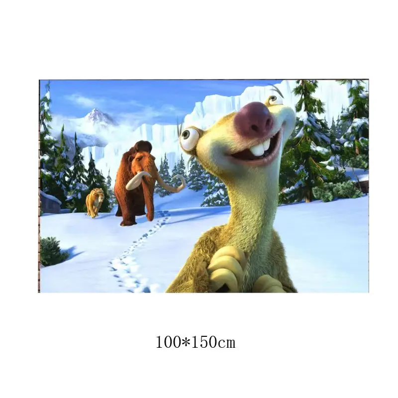 Ice Age balon dekorasi pesta ulang tahun, perlengkapan pesta puncak kue tema Ice Shower bayi