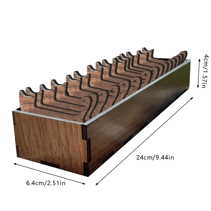 Set di bobine di gatto di pecora animale in legno organizzatore di filo interdentale da ricamo supporto per bobina supporto per filo filo bobina organizzatore strumento per cucire