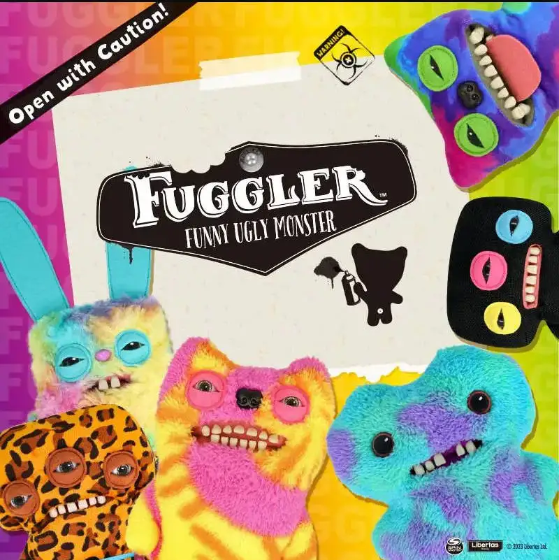 1pcs Fuggler Plush Budgie Fuggler Edition And Laboratory Misfits Edition  Funny Ugly Monster Toy Old Tooth Toy Birthday Gift