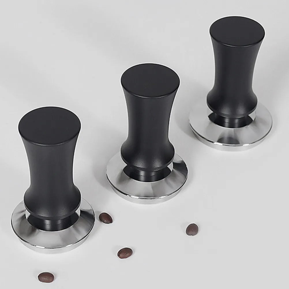 

Stainless Steel Coffee Tamper Espresso Tamper with Ergonomic Grip Flat Base Even Pressure Distribution Portable Reusable Coffee