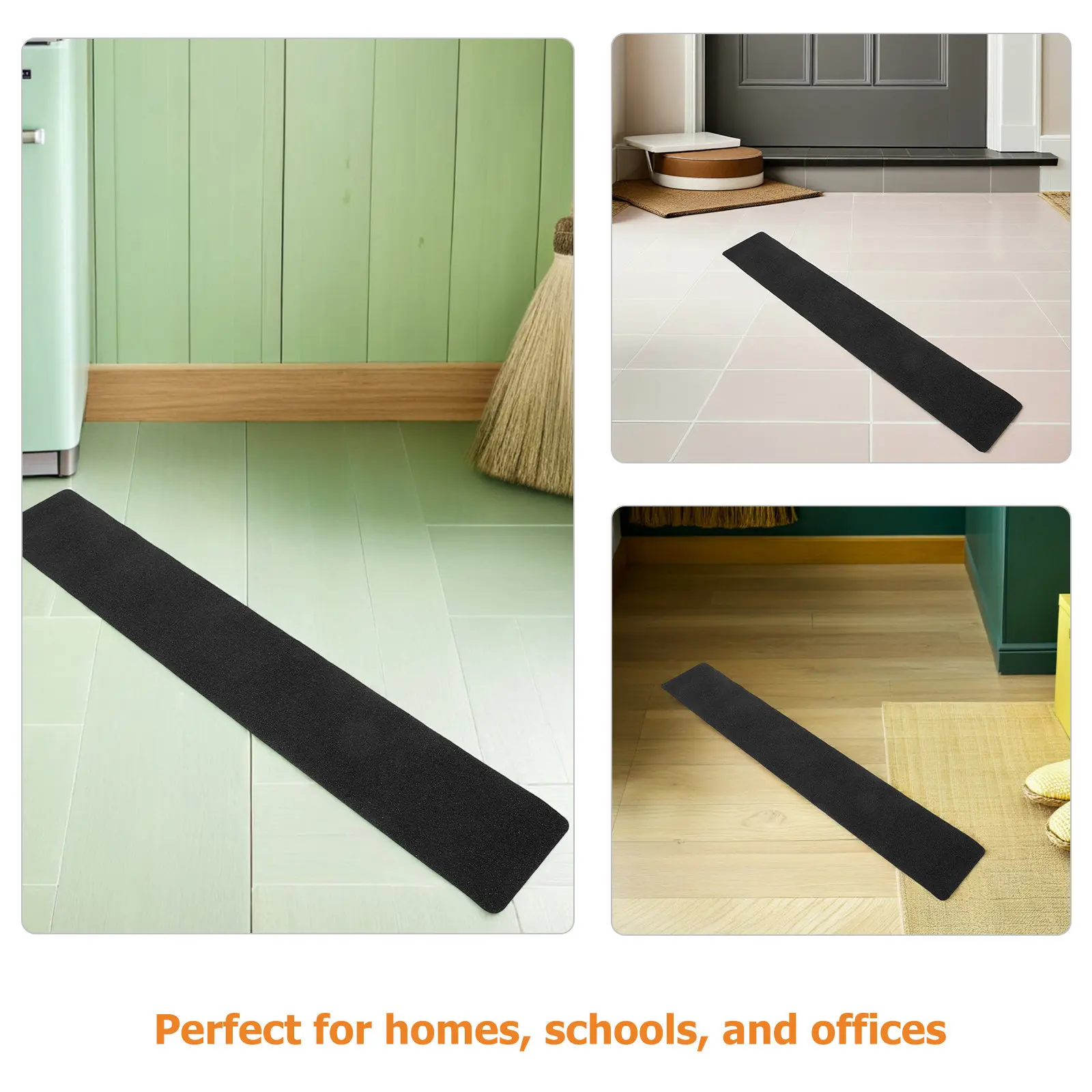 10Pcs Stair Tape Anti Slip Self Adhesive 7.86 Inch X 2.49 Foot Outdoor Indoor Non Skid Traction Strips for Concrete Wood Step