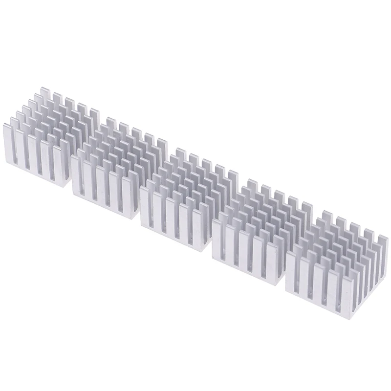 【S14】5Pcs 20x20x15mm Cooling Accessories DIY Heatsink CPU GPU Chip Aluminum Heatsink【XXX】