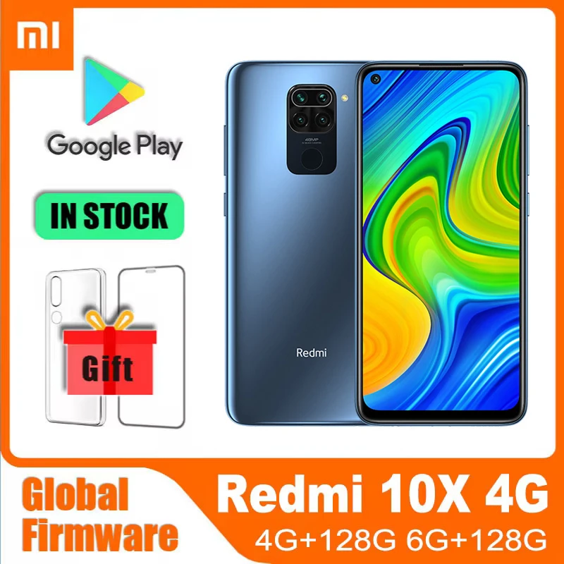 Xiaomi Redmi 10X / note 9 4G Global ROM 4GB RAM 128GB ROM 2340x1080 Mobile Phone MTK Helio G85 48MP Quad 5020mAh used phone