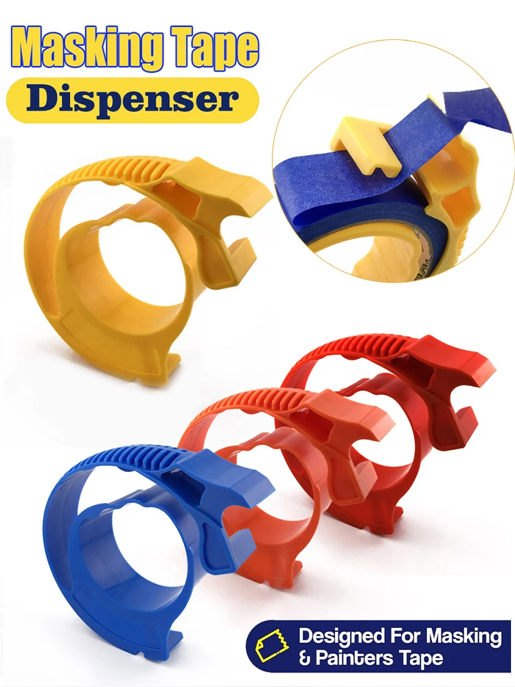 

Малярная малярная лента, аппликатор, диспенсер, клейкая лента с режущим инструментом для ремонта и украшения трещин на плитке