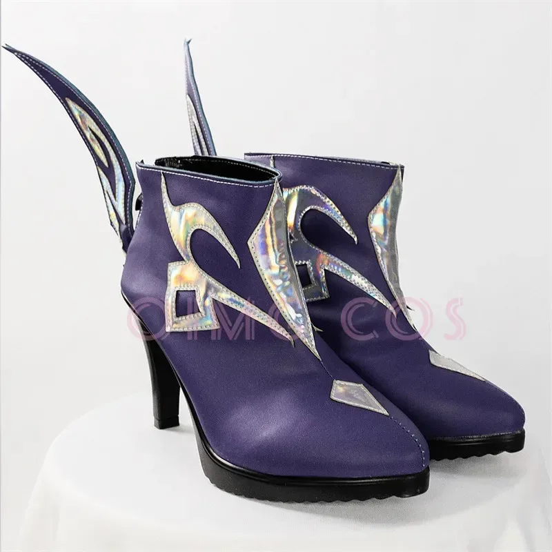 

CyGenshin Impact Skirk Cosplay Shoes Chinese Anime Style Halloween Game