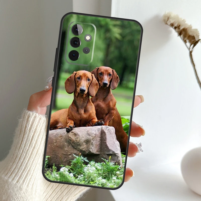 Dachshund Dog Case For Samsung Galaxy A54 A53 A34 A33 A13 A23 A31 A51 A71 A12 A22 A32 A52 A50 A52S Cover