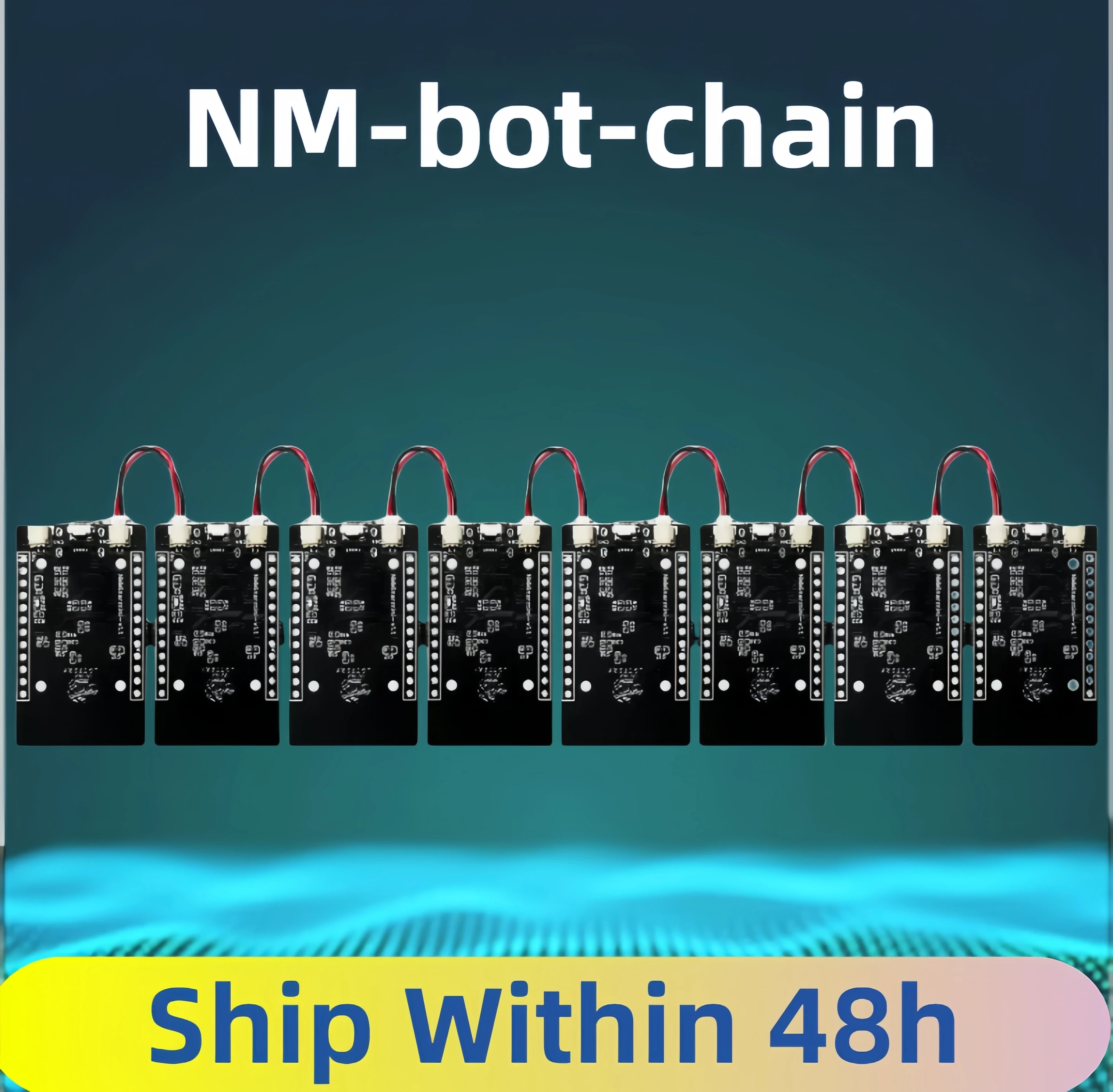 NMMiner Official bot-chain one by one low power BTC Lucky Solo Lottery Miner for computer nerd 120*8=960KH/s higher  ESP32S3