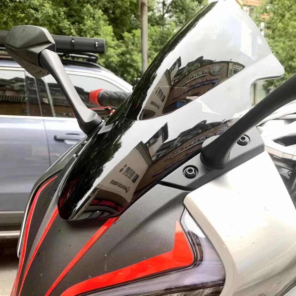 واقي رياح أمامي للدراجات النارية ، زجاج أمامي للزجاج الأمامي ، عاكس رياح هدية ، CFMOTO 250SR ، SR MY23 #5