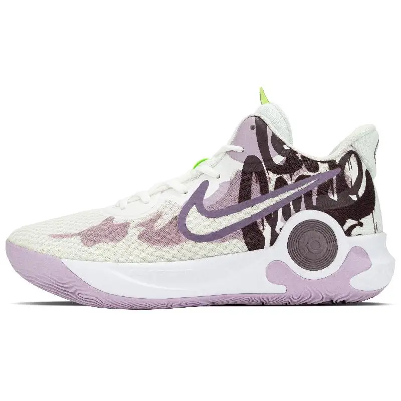 

[Custom The streets are lively.]Nike Trey 5 Mid-Top Vintage Blue Basketball Shoes Unisex White Purple