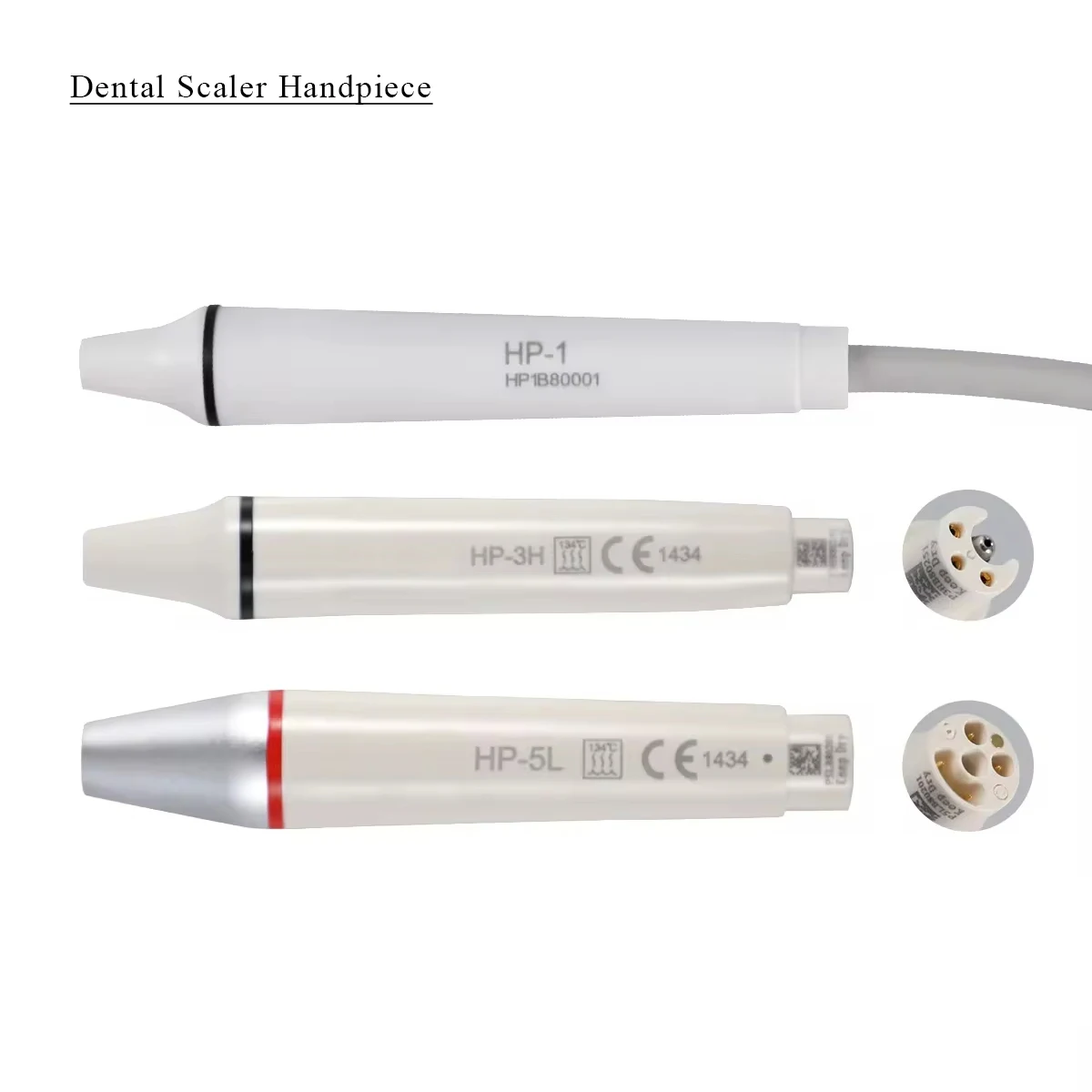 

3 pcs Dental Scaler Handpiece with LED For EMS DTE SATELEC VRN WOODPECKER HP-1 HP-3H HP-5L Dental Ultrasonic Handle Equipment