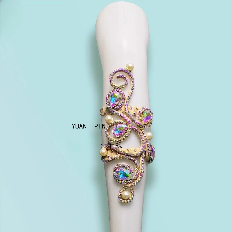 

Customized Female Belly Dance Foot Ring Accessories Sparkling Diamond Pearl Versatile Champagne Color