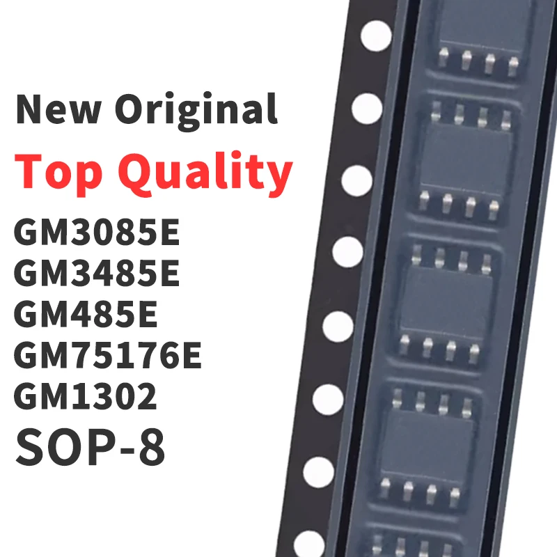 (10 Pieces) GM3085E GM3485E GM485E GM75176E GM1302 SOP-8 New Original Chip IC