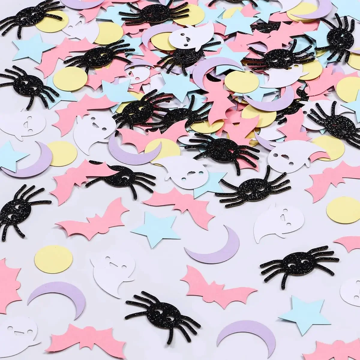 

Cheereveal Halloween Confetti Ghost Bat Spider Table Scatter Confetti for Kids Halloween Theme Birthday Party Decor Supplies