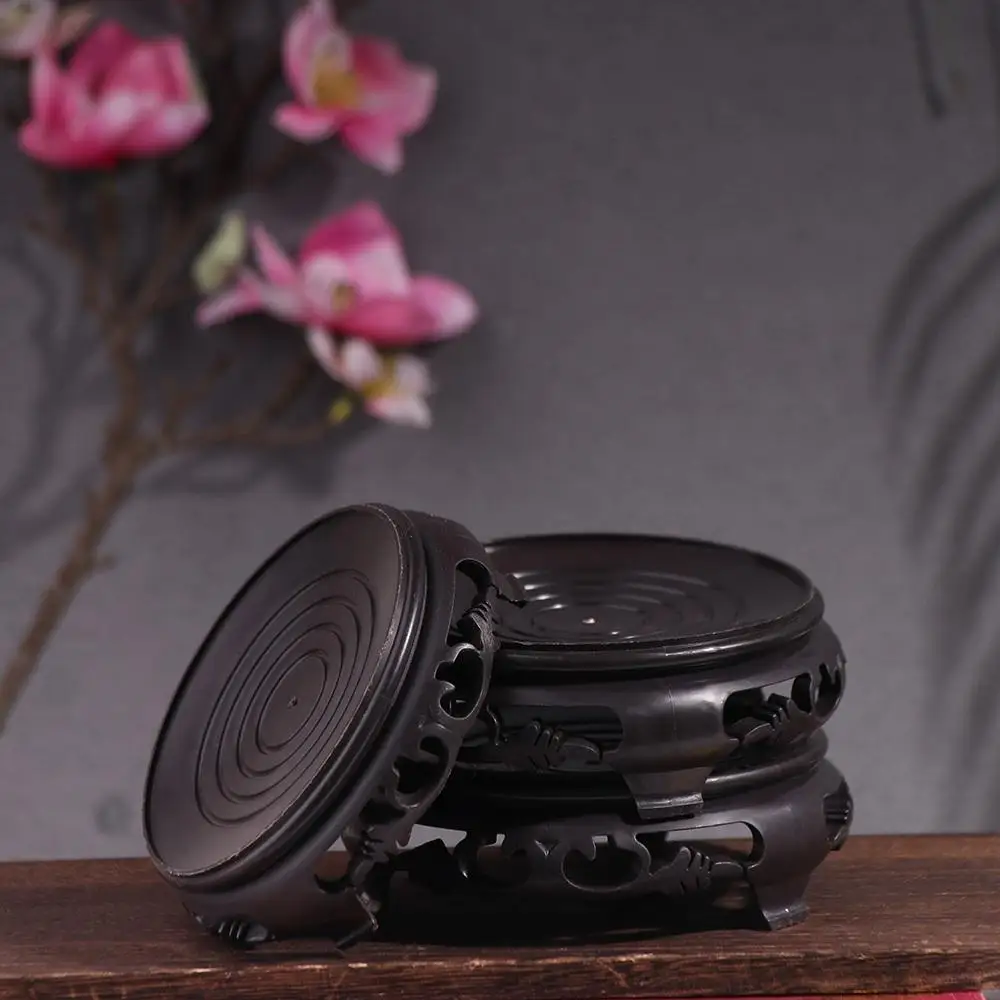 

Durable Plastic Flowerpot Base Round Thickened Flowerpot Tray Antiqued Not Easily Deformed Flowerpot Mat Garden