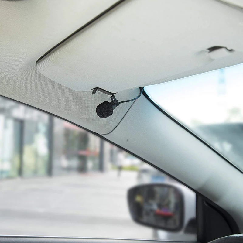 【3.5mm Microphone Car Stereo/mono GPS Bluetooth Enabled Audio DVD External Mic】