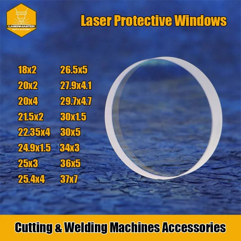 Raytools Bodor Wsx Fiber 27.9 4.1 Vidro de Proteção a Laser Windows para Trumpf Precitec Lentes de Proteção contra Procutter 30×5 27.9×4.1