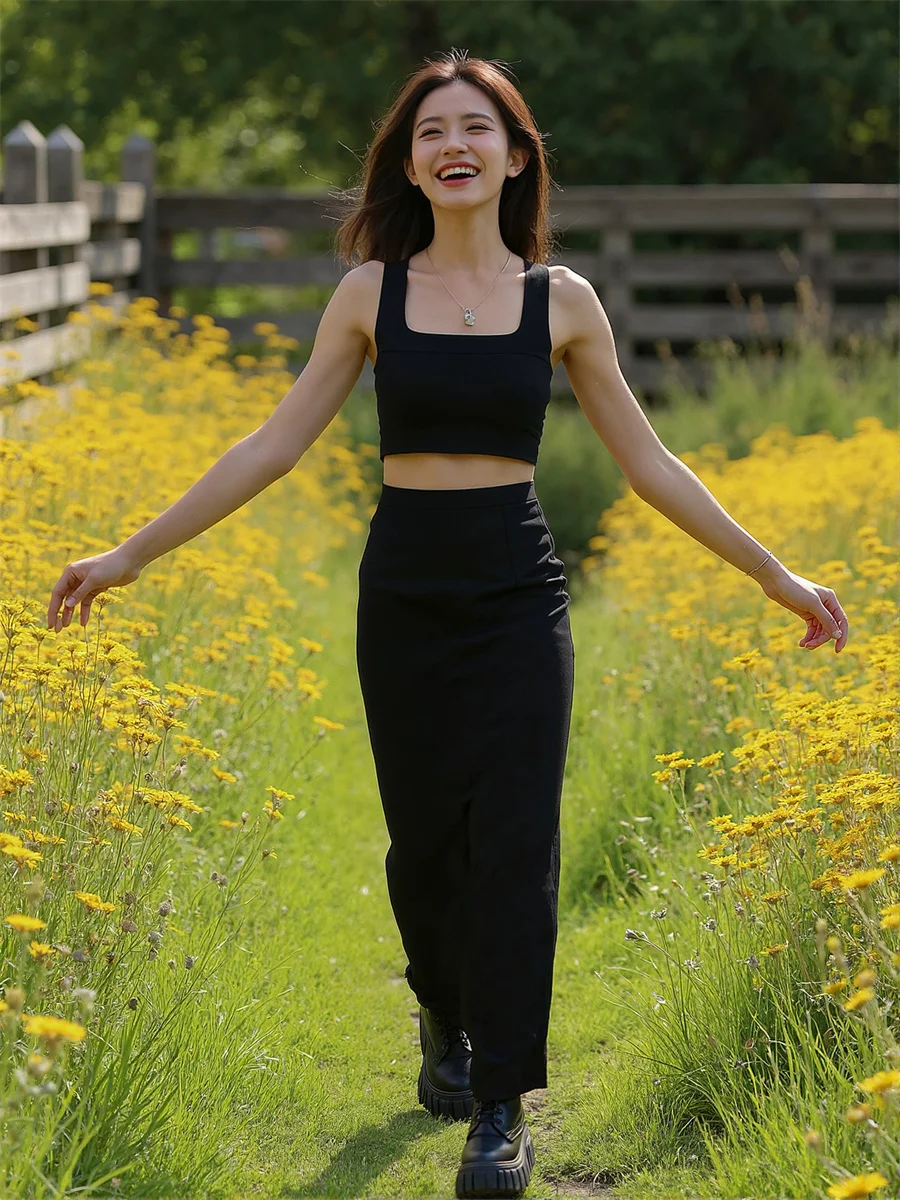 

Женские юбки обычного кроя, черные, чистые, русалка, женские, длиной до щиколотки, с высокой талией, тонкие, формальные, офисные, женские, простые, классические, элегантные, для работы