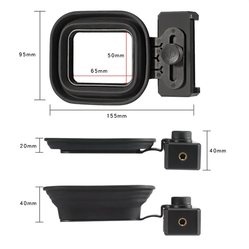 携帯電話のフード,携帯電話のフード,窓の付属品を備えた反射防止ガラス反射レンズ