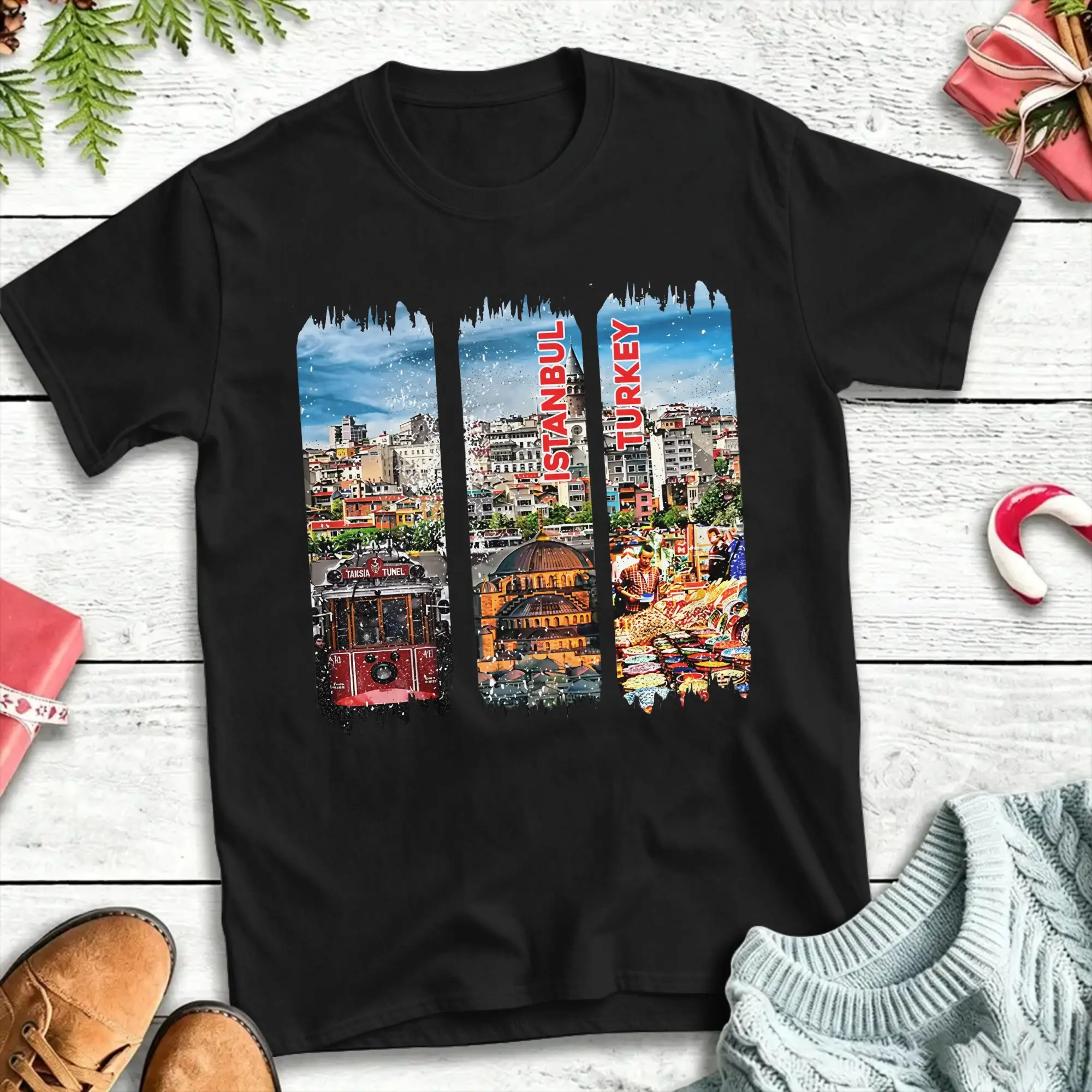 Turkey Istanbul Urban Landscape T Shirt Summer  Y2K Casual T Shirts Cotton Trending Tshirt For Men Casual Top Tees