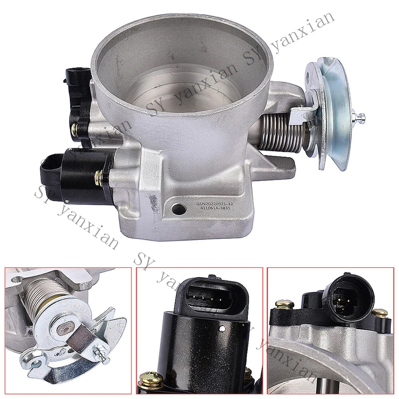 SY+ Throttle Body 12596576 for Chevrolet Express GMC Savana 1500 2500 3500 2003-06；